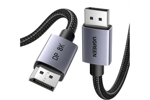 Кабель  UGREEN DP120 (25903) DisplayPort 1.4 Male to Male 8K Cable, 1м, серый