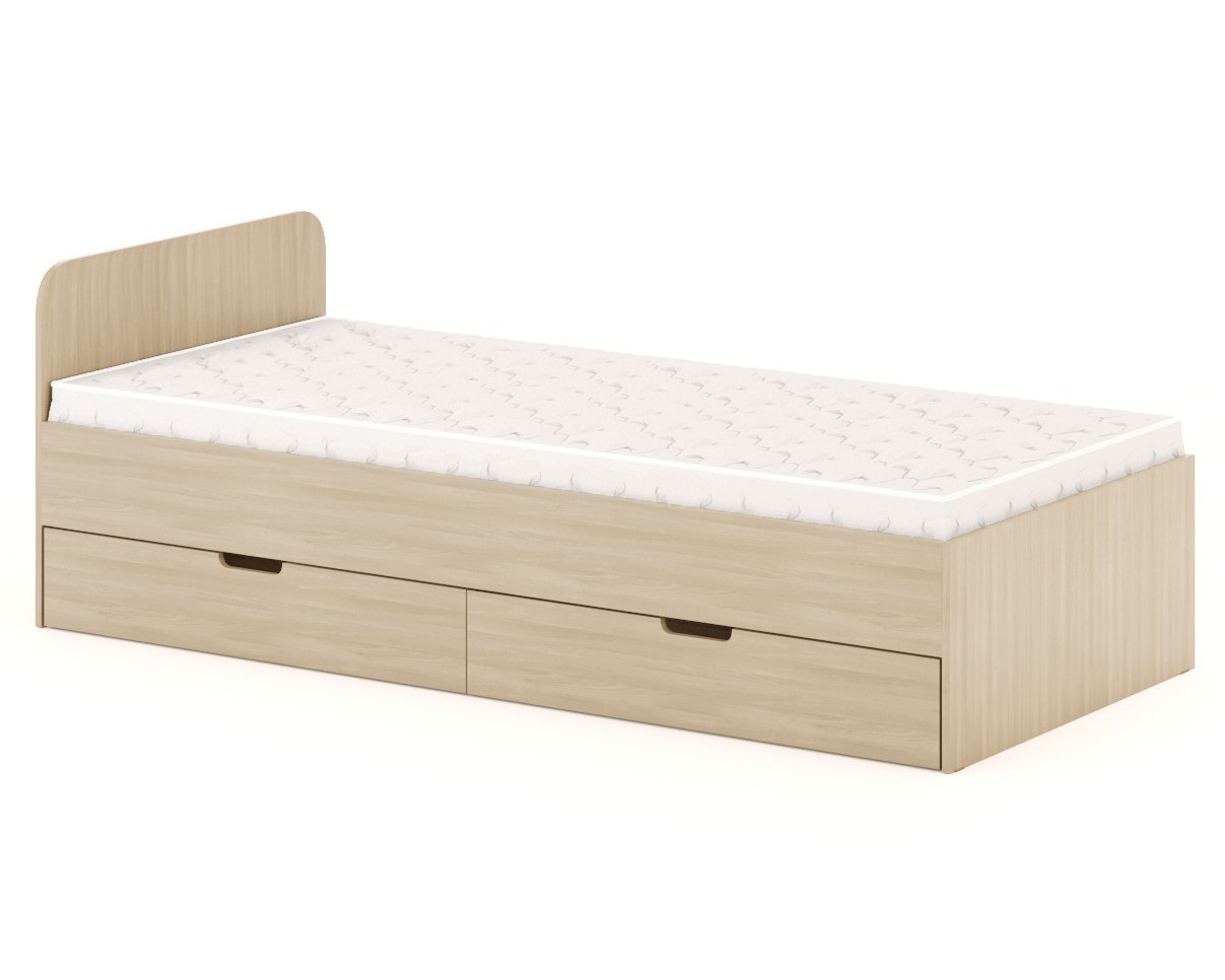 Кровать детская полутороспальная с ящиками