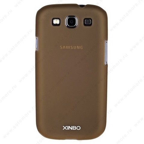 Накладка XINBO пластиковая для Samsung Galaxy S3 i9300 коричневая