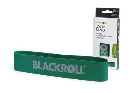 Мини-эспандер текстильный BLACKROLL® LOOP BAND 32 см, среднее сопротивление ~4.9кг (зеленый)