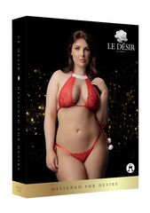 Пикантный комплект белья Snow Angel Lace Lingerie Set - 