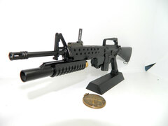 Miniature Colt M16+M203 Vietnam era