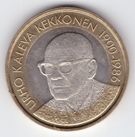 5 евро 2017 Урхо Калева Кекконен (1900-1986) Финляндия