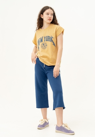 Футболка со скрученным рукавом Bowery NYC "New York" Honey