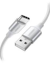 Кабель UGREEN US288 (60131) USB-A 2.0 to USB-C Cable Nickel Plating Aluminum Braid 1мбелый
