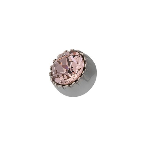 Шарм Qudo London Vintage Rose 617015 R/S цвет розовый, серебряный