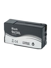 Струйный картридж Sakura 3JA30AE (№963XL Black) для HP OfficeJet Pro 9010, 9010e, 9012, 9012e, 9014, 9014e, 9015, 9015e, 9016, 9019, 9019e, 9020, 9022, 9022e, 9025, 9025e AIO, пигментный тип чернил, черный, 58 мл., 2000 к.