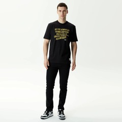 Футболка Alpha Industries Alpha Warped Label Tee Black (Черный)