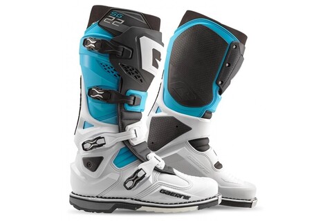 Мотоботы Gaerne SG-22 White/Black/Light Blue Limited Edition 48