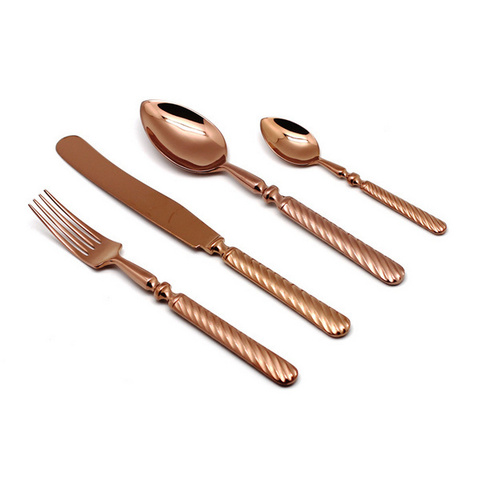 Набор столовых приборов на 6 персон 24 предмета Herdmar Sobor Copper PVD