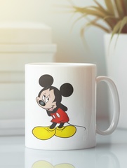 Кружка с рисунком из мультфильма Микки Маус (Mickey Mouse) белая 009