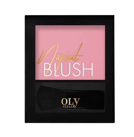 OLYSTYLE Румяна компактные Natural blush тон 02 нежно-розовый