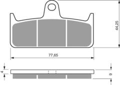 Тормозные колодки дисковые 301 S33