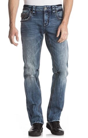 Rock Revival | Джинсы мужские KRASE J5 STRAIGHT FLEX STRETCH TJ1645J5 перед