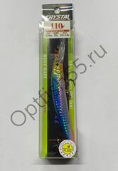 Воблер Rosy Down Crystal 110F 110мм, 15гр, загл.3,0-5,0м