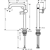 Hansgrohe 73370000 HG Tecturis S Смеситель для раковины, однорычажный, Fine 240 CoolStart с клапаном push-open, хром