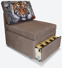 Кресло-кровать "Миник" Rich Brown (коричневый), купон Тигр