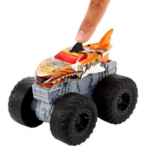 HOT WHEELS Monster Truck Огни и звуки Тигровая акула HDX62 | Mattel ...