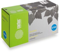 Картридж лазерный Cactus CS-Q7582A Q7582A желтый (6000стр.) для HP LJ CP3505/3800