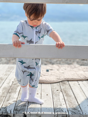 Песочник Mjölk Sleep and Play Акулы, уценка