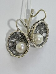 Иона (серьги из серебра)