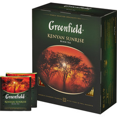 Чай Greenfield Kenyan Sunrise черный 100 пакетиков