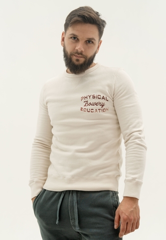 Свитшот Bowery NYC "Physical Education" Bordeaux / Off White