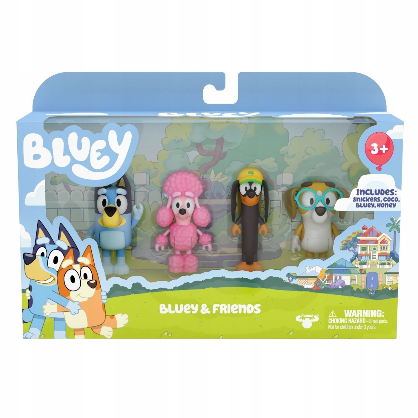 Фигурка Moose Toys Набор из 4 фигурок друзей Bluey & Friends 13014 купить в  Москве | Доставка по России.