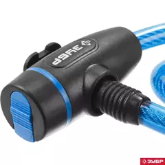 ЗУБР 650 мм, d 10 мм, 3 ключа, тросовый замок, Профессионал (37261-65)