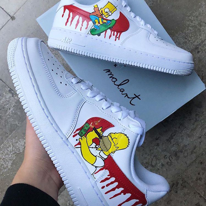 simpsons nike air force