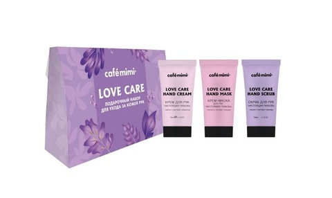Cafe mimi Подарочный набор для ухода за кожей рук «LOVE CARE»