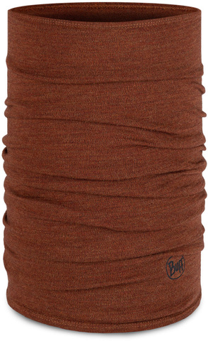 Картинка шарф-труба Buff Wool midweight Melange Cinnamon - 1