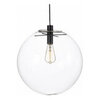 Светильник Glass Ball Ceiling Black D40