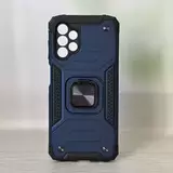 Противоударный чехол Strong Armour Case с кольцом для Samsung Galaxy A13 4G (Синий)