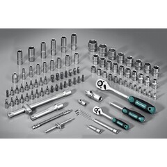 KRAFTOOL X-Drive 94, 94 предм., (1/2?+1/4?), универсальный набор инструмента (27883-H95)