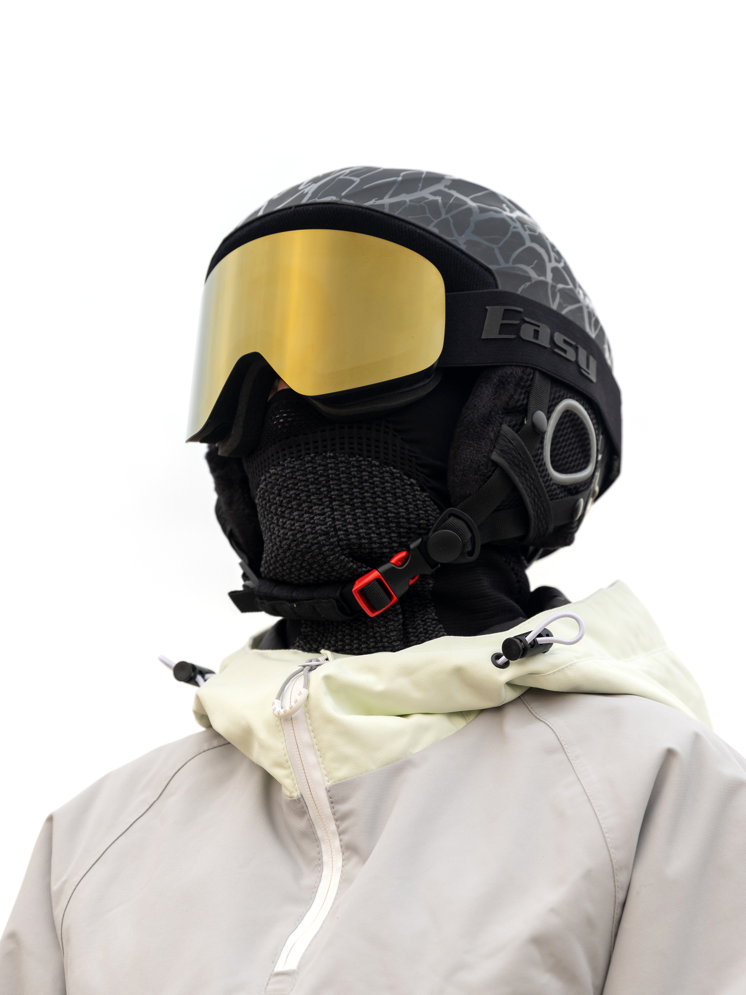Маска горнолыжная EasyRider BLACK цвет золотой