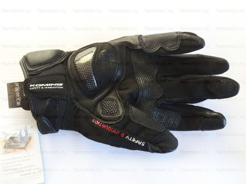 Мотоперчатки кожаные Komine GK-160 чёрный, размер M L XL