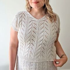 Описание по вязанию футболки спицами "Albero"