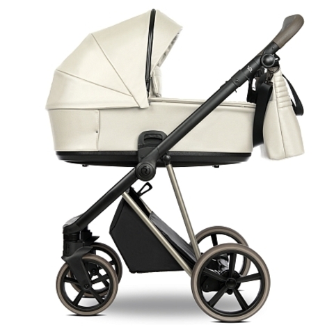 ROAN Коляска 2 в1 Sol Luxury короб + прогулка Butter Cream/Champagne