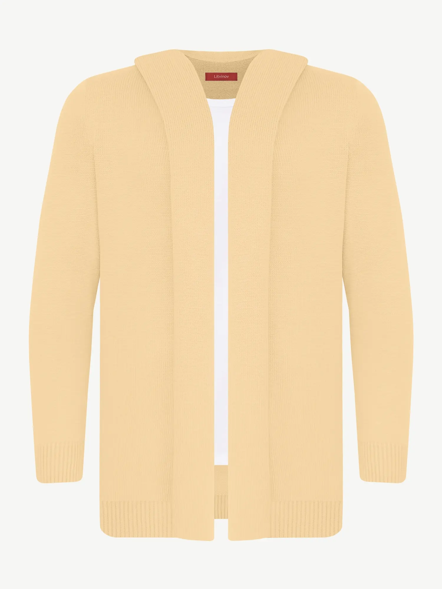 Кардиган с капюшоном из шелка