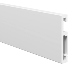 Напольный плинтус ПВХ Foresta Grace Белый матовый FG 030 2000х70х13 мм