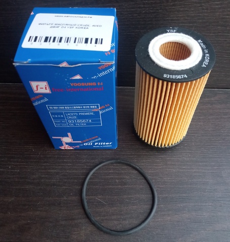 ФИЛЬТР МАСЛЯНЫЙ CRUZE, AVEO ДВИГ D4 YSF KOREA