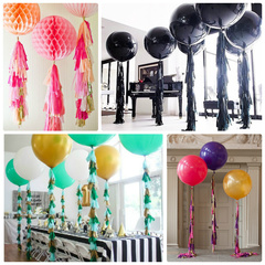 Гирлянда Тассел (помпон кисточка), Амарантовый, 35*25 см, 10 листов