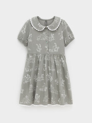 платье  для девочки  КР 5932/лесной туман,обитатели леса к581