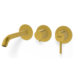 Remer X54D2PWBBG Смеситель для ванны Remer X Style X54D2PWBBG, золото брашированное фото