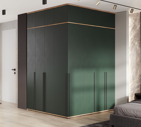 Комплект шкафов Норд №3 Изумрудный (КРОМКА ИЗУМРУД), Дуб Крафт