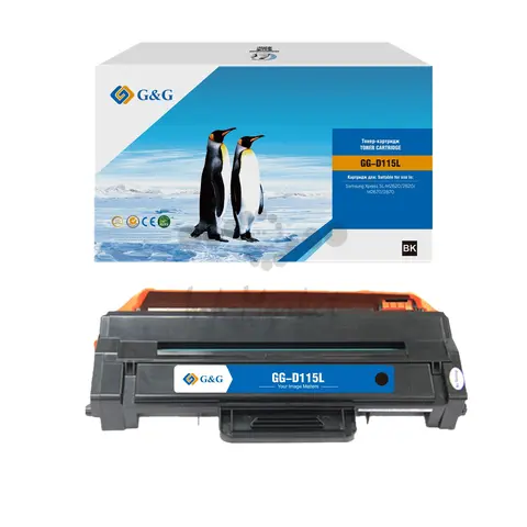 Тонер-картридж G&G, аналог Samsung MLT-D115L 3k с чипом