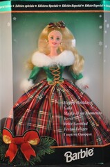 Кукла Барби коллекционная Barbie 1995 Holiday Blonde Hallmark keepsake