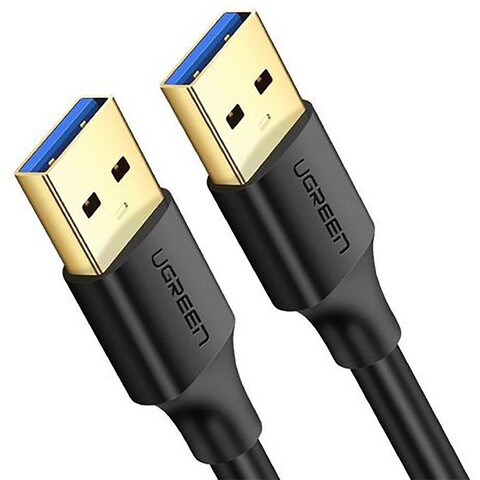 Кабель UGREEN US128 (10369) USB-A 3.0 Male to Male Cable 0,5m, черный