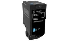 Тонер-картридж для принтеров Lexmark CX725 голубой (cyan). Ресурс 16000 стр (84C5HC0)
